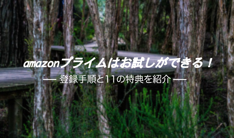 amazonプライムお試し