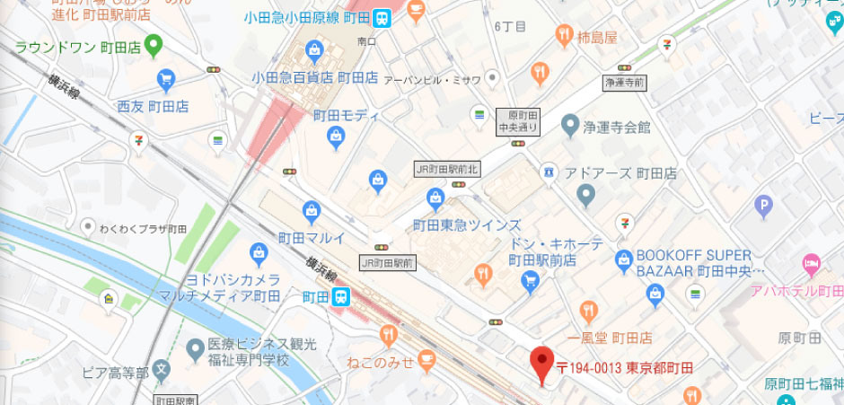 町田チケットの地図